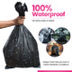 80L Large Extra Strong Waste Bin Bags - Pack of 50